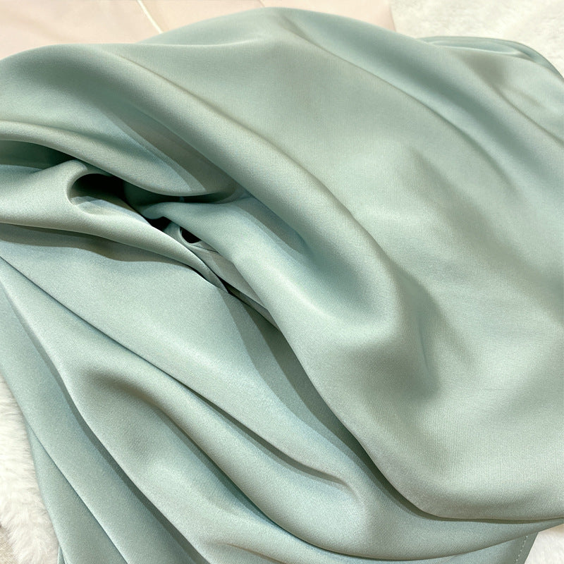 Crystal Button Short Pajama Set & Eye Mask in Satin